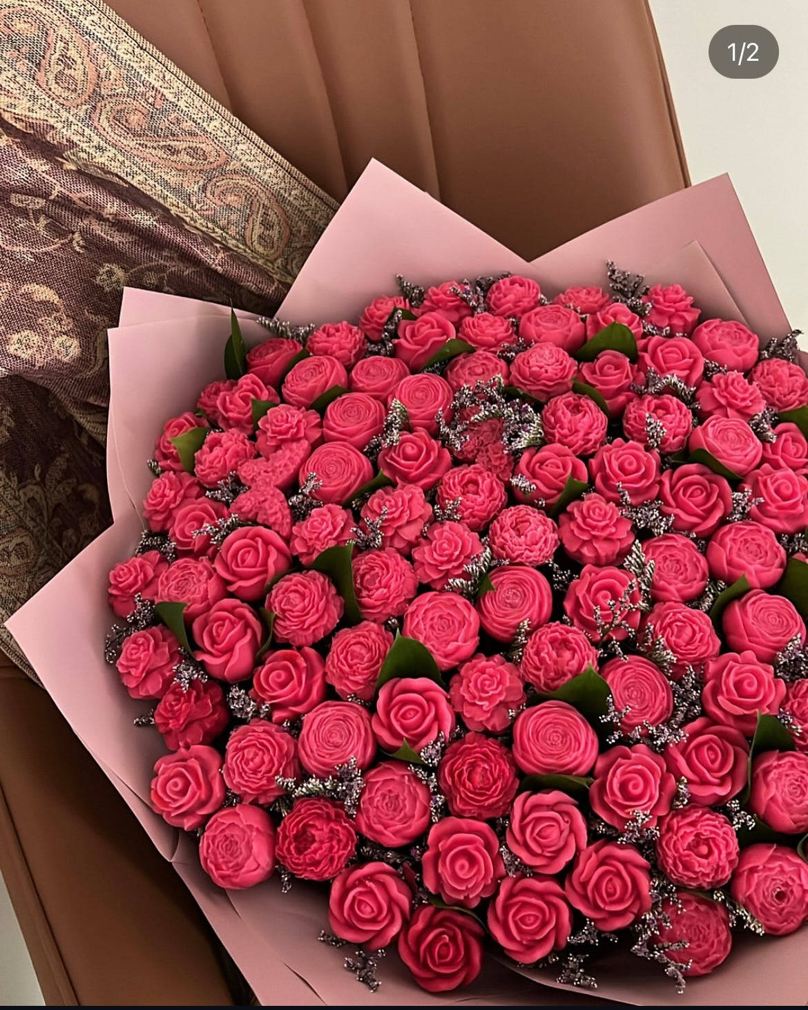 Mini pink bouquets